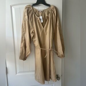 NWT Women’s LOFT Button Sleeve Dress - Size L